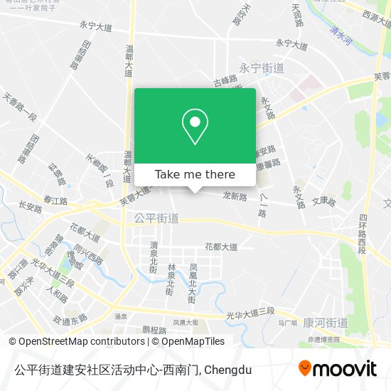 公平街道建安社区活动中心-西南门 map