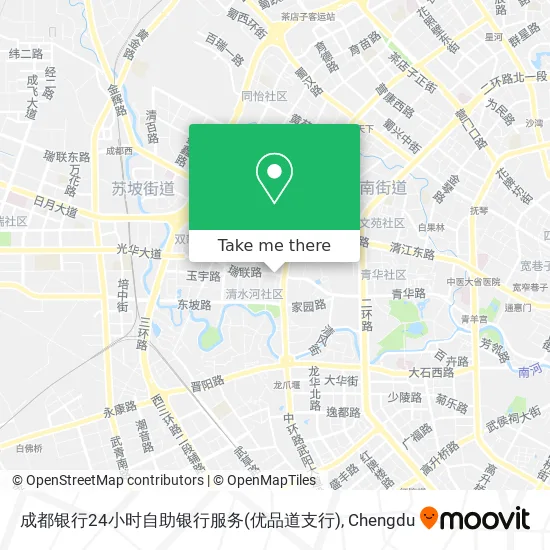 成都银行24小时自助银行服务(优品道支行) map