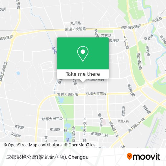 成都彭艳公寓(蛟龙金座店) map