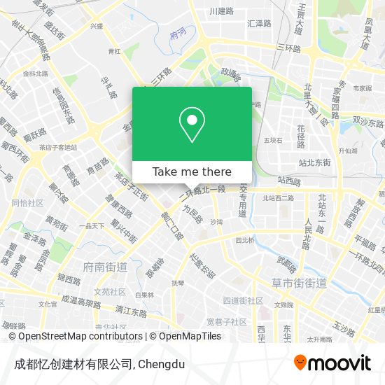 成都忆创建材有限公司 map