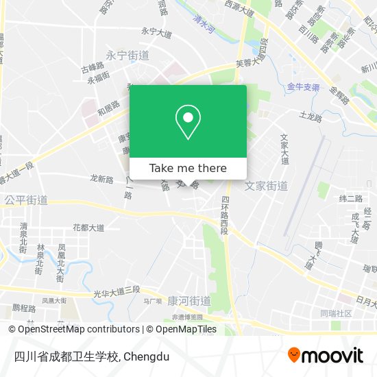 四川省成都卫生学校 map