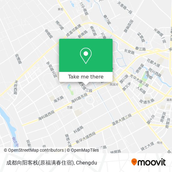 成都向阳客栈(原福满春住宿) map