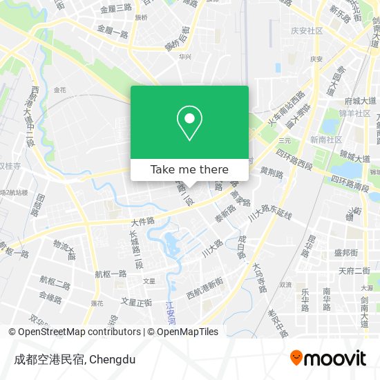 成都空港民宿 map