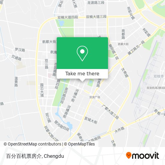 百分百机票房介 map
