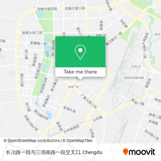 长冶路一段与三强南路一段交叉口 map