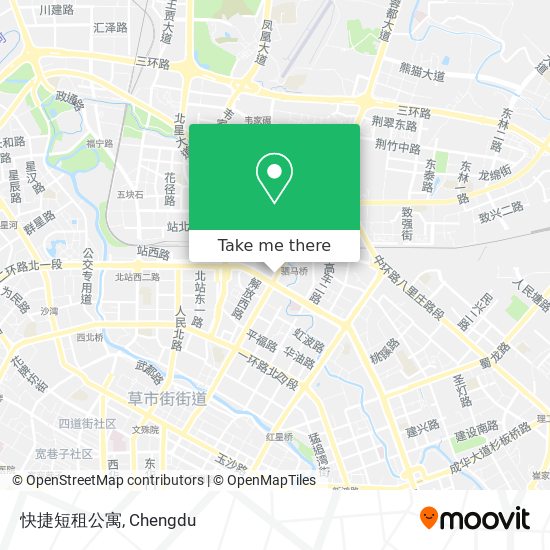 快捷短租公寓 map
