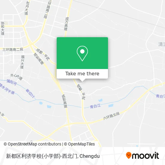 新都区利济学校(小学部)-西北门 map