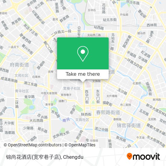 锦尚花酒店(宽窄巷子店) map