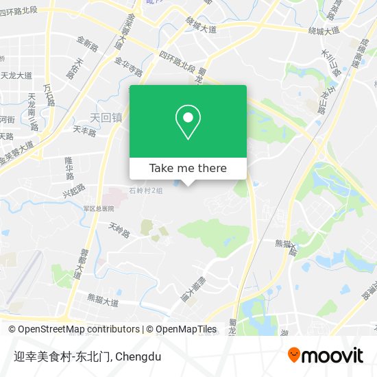 迎幸美食村-东北门 map