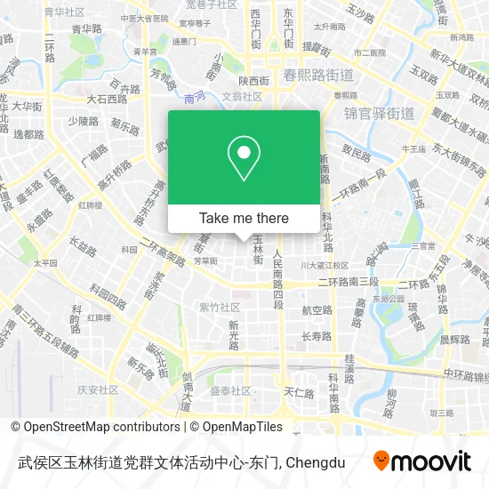 武侯区玉林街道党群文体活动中心-东门 map
