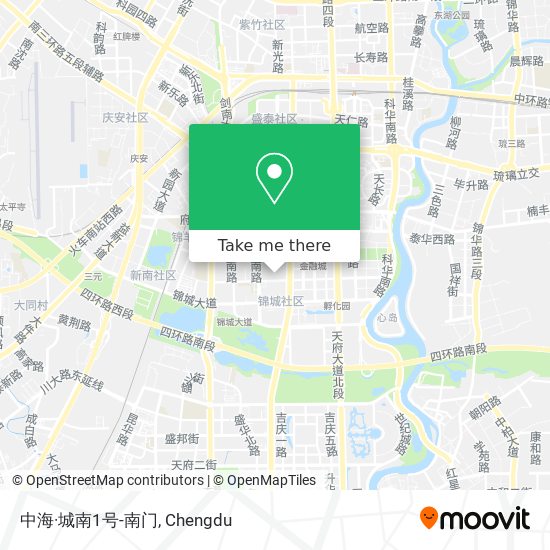 中海·城南1号-南门 map