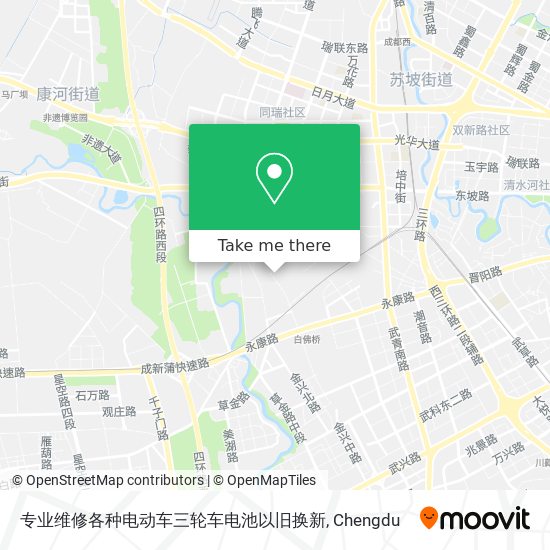 专业维修各种电动车三轮车电池以旧换新 map