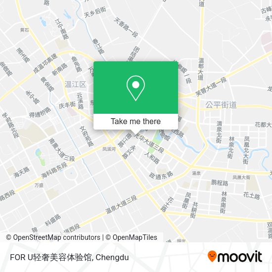 FOR U轻奢美容体验馆 map