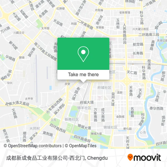 成都新成食品工业有限公司-西北门 map