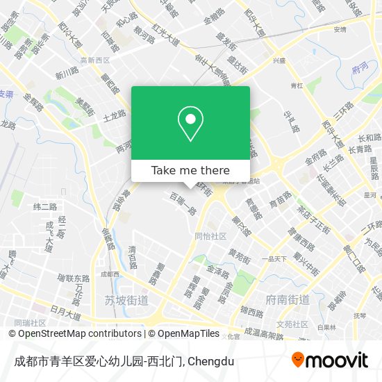 成都市青羊区爱心幼儿园-西北门 map
