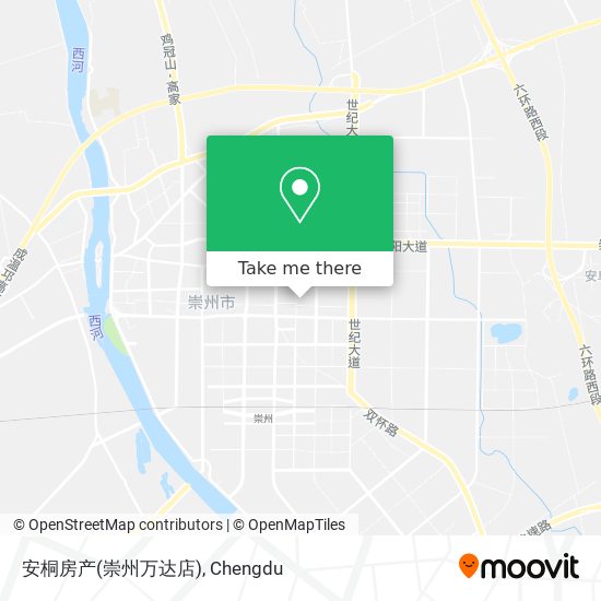 安桐房产(崇州万达店) map