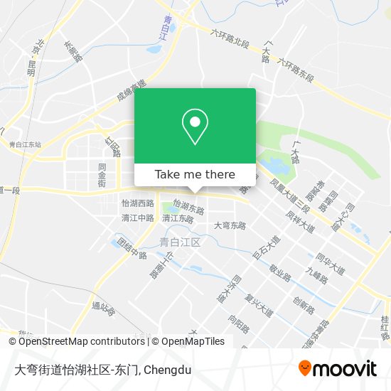 大弯街道怡湖社区-东门 map