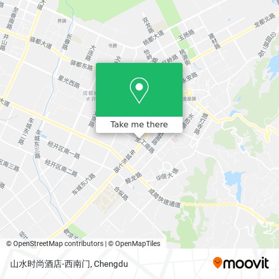 山水时尚酒店-西南门 map
