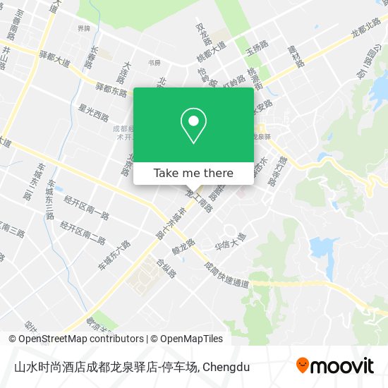 山水时尚酒店成都龙泉驿店-停车场 map