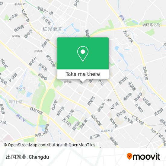 出国就业 map
