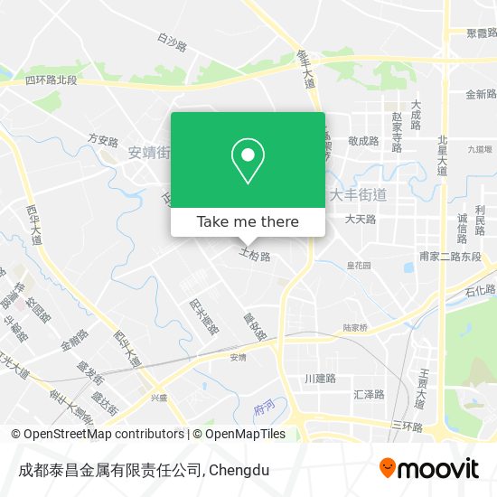 成都泰昌金属有限责任公司 map