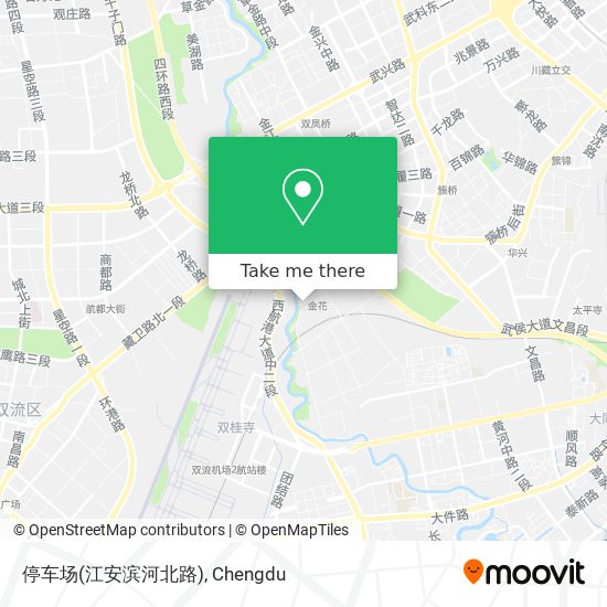 停车场(江安滨河北路) map
