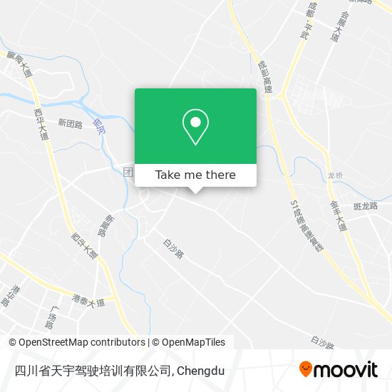 四川省天宇驾驶培训有限公司 map