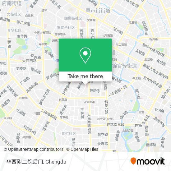 华西附二院后门 map