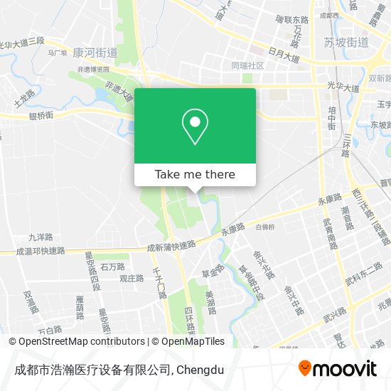 成都市浩瀚医疗设备有限公司 map