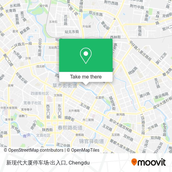 新现代大厦停车场-出入口 map