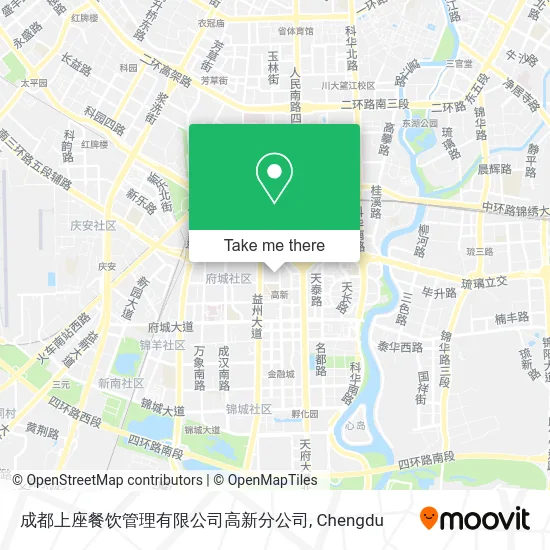 成都上座餐饮管理有限公司高新分公司 map