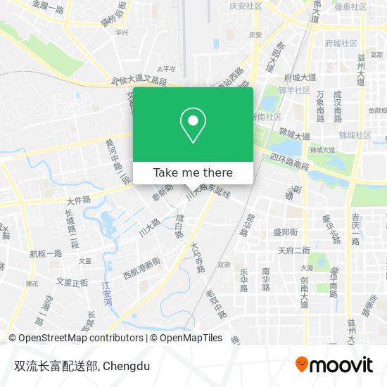双流长富配送部 map