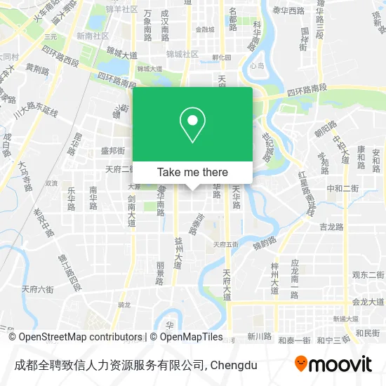成都全聘致信人力资源服务有限公司 map