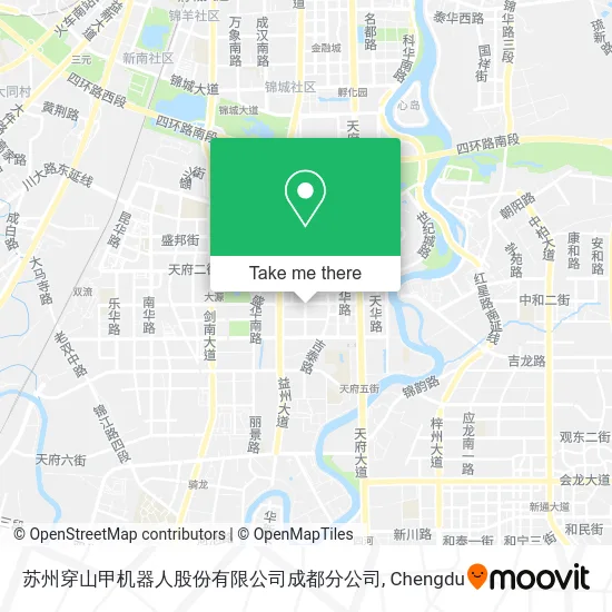 苏州穿山甲机器人股份有限公司成都分公司 map
