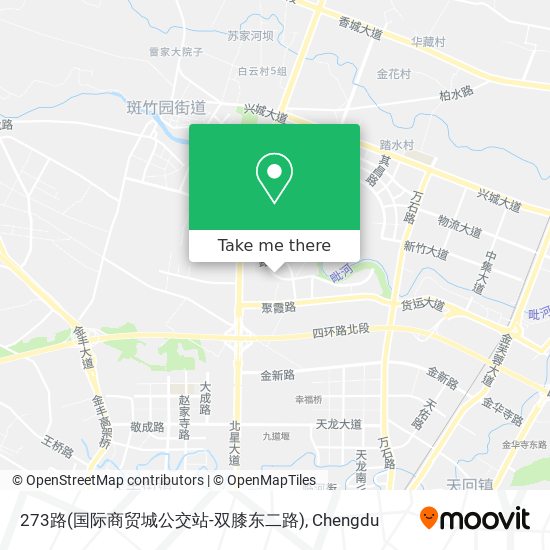 273路(国际商贸城公交站-双膝东二路) map