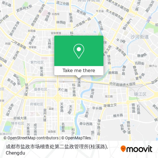 成都市盐政市场稽查处第二盐政管理所(桂溪路) map