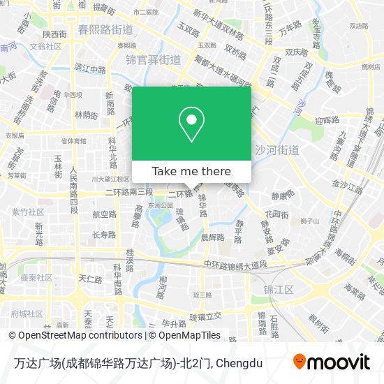 万达广场(成都锦华路万达广场)-北2门 map