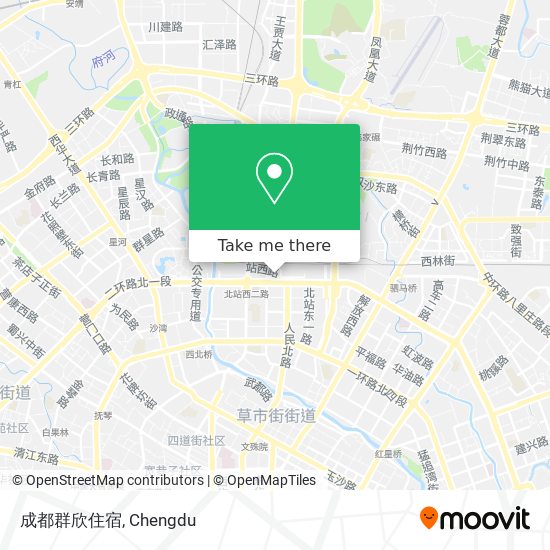 成都群欣住宿 map