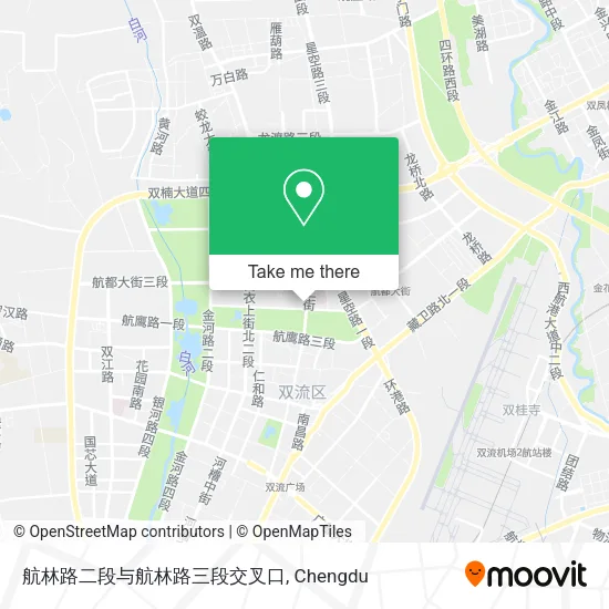 航林路二段与航林路三段交叉口 map