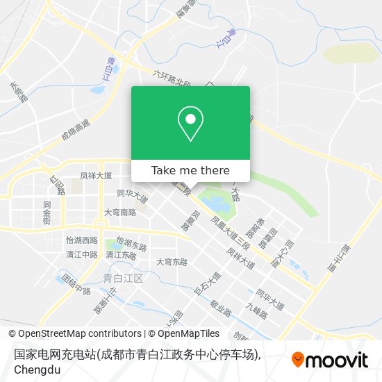 国家电网充电站(成都市青白江政务中心停车场) map