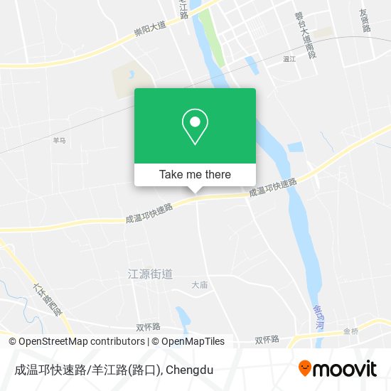 成温邛快速路/羊江路(路口) map