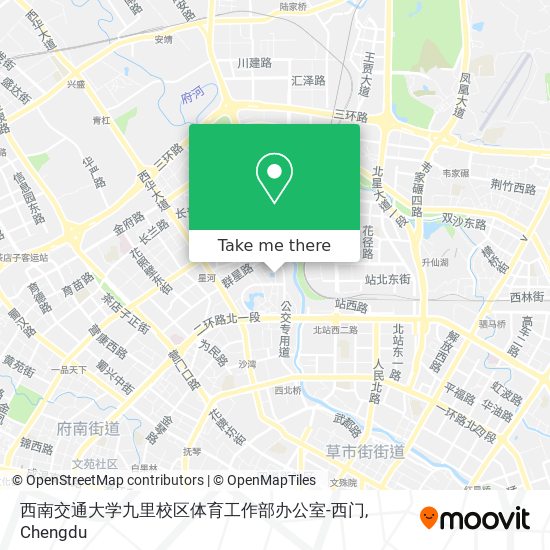 西南交通大学九里校区体育工作部办公室-西门 map