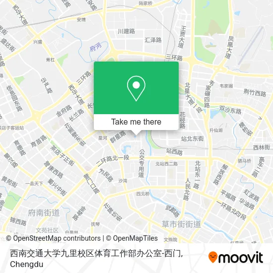 西南交通大学九里校区体育工作部办公室-西门 map