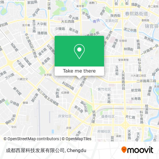 成都西屋科技发展有限公司 map