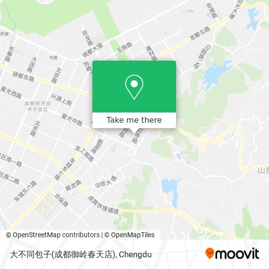 大不同包子(成都御岭春天店) map