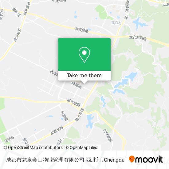 成都市龙泉金山物业管理有限公司-西北门 map