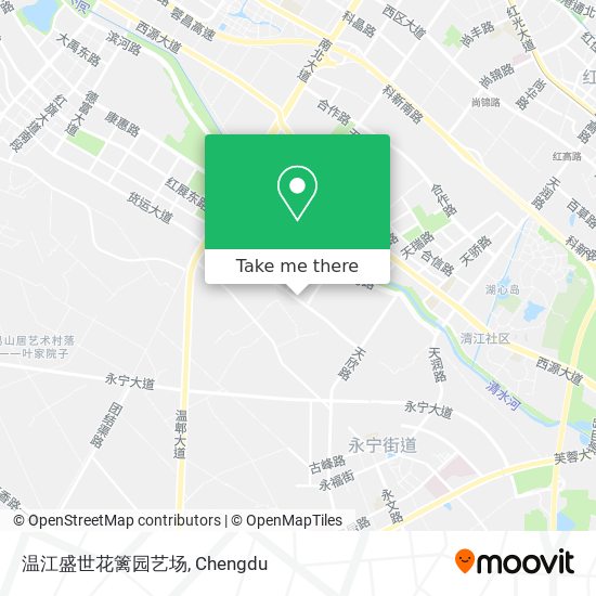 温江盛世花篱园艺场 map