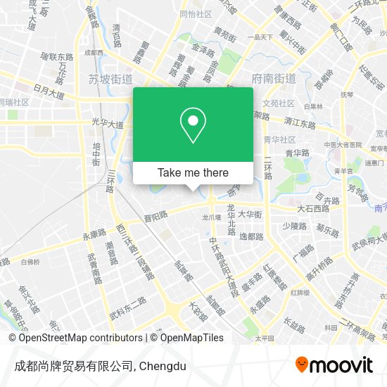 成都尚牌贸易有限公司 map