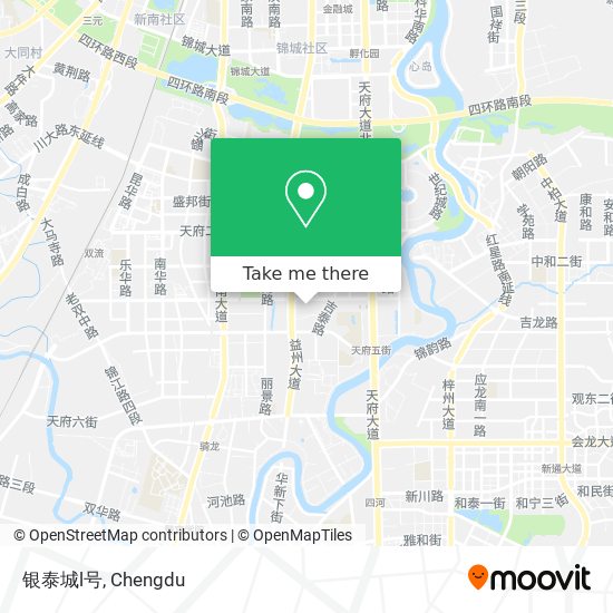 银泰城l号 map