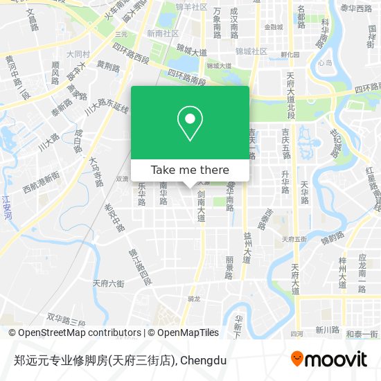 郑远元专业修脚房(天府三街店) map